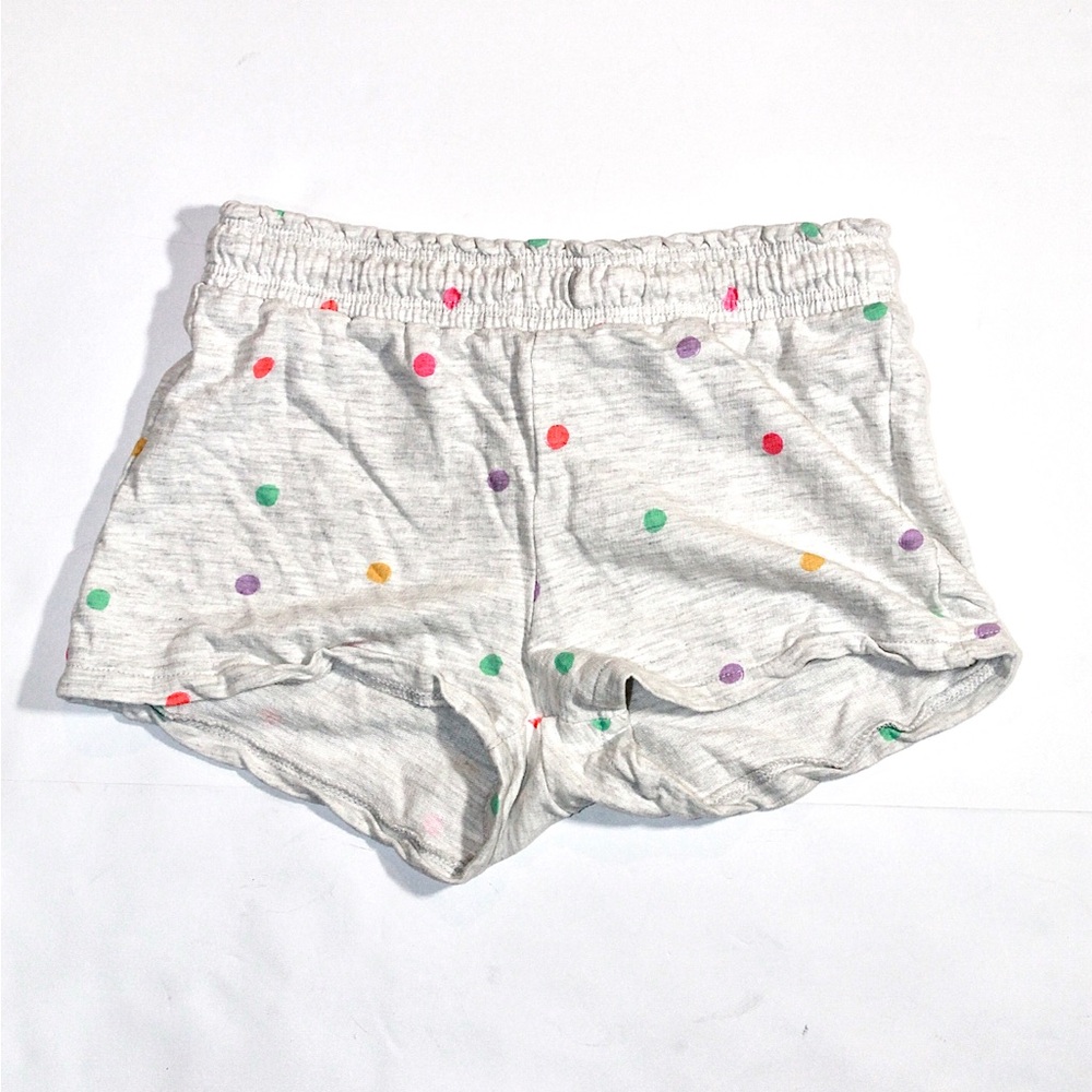 H&M Girls' Heather Gray Polka Dot Lounge Shorts - Multicolor